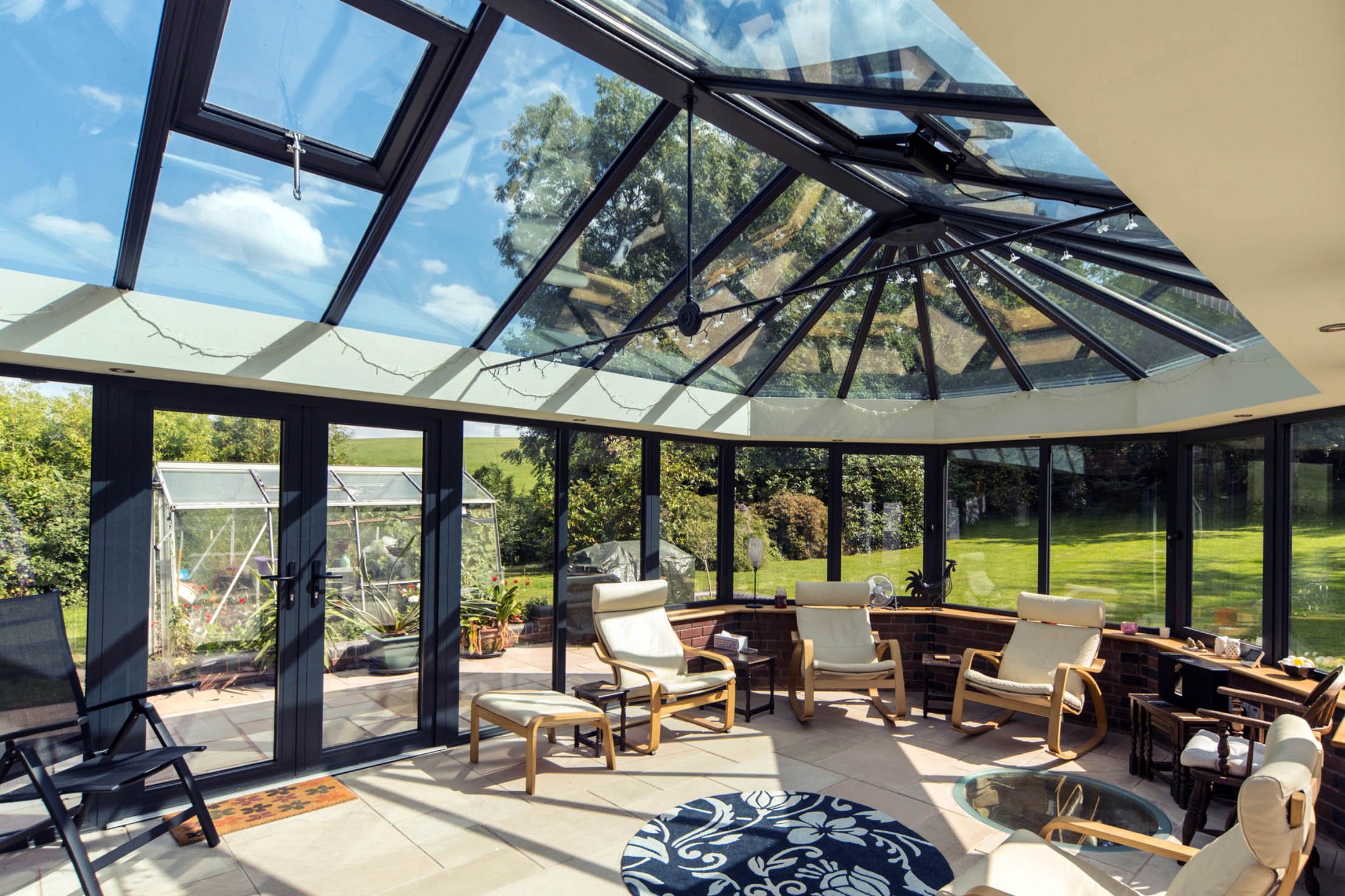 conservatories Kidderminster - conservatory with glass roof