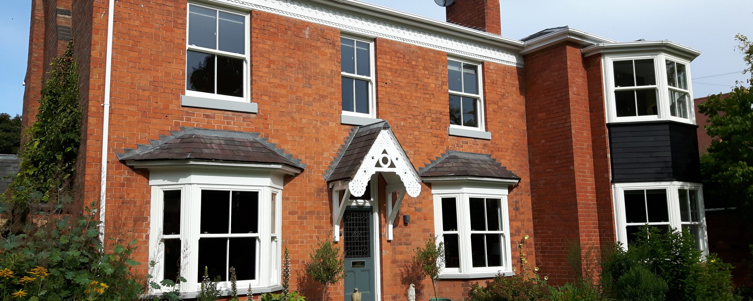 Sliding Sash Windows Stourbridge in brick home