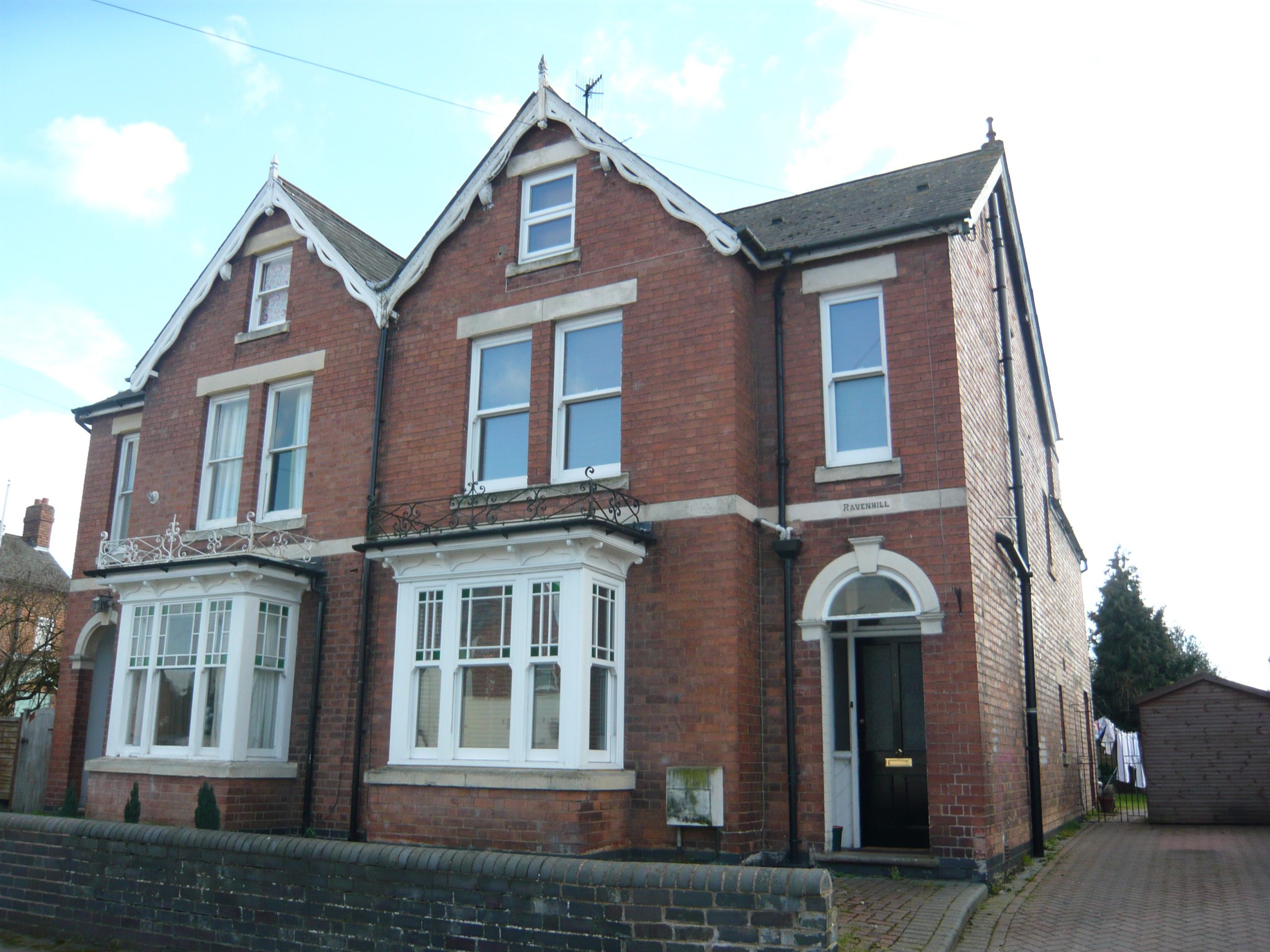 large traditional home with Sliding Sash Windows Stourbridge installed